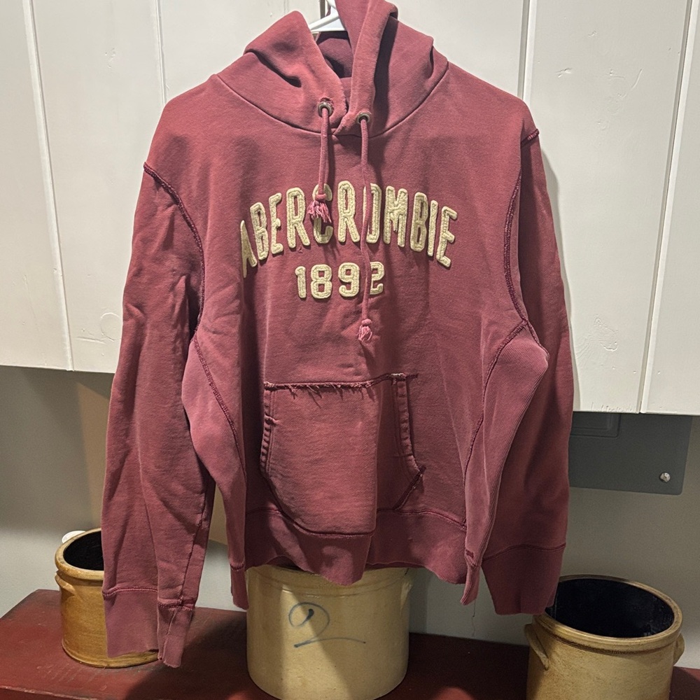 Abercrombie & Fitch Vintage Burgundy Hoodie